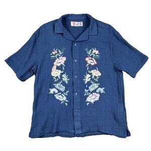 Abercrombie & Fitch The Trevor Project Men's Button Shirt L Short Sleeve